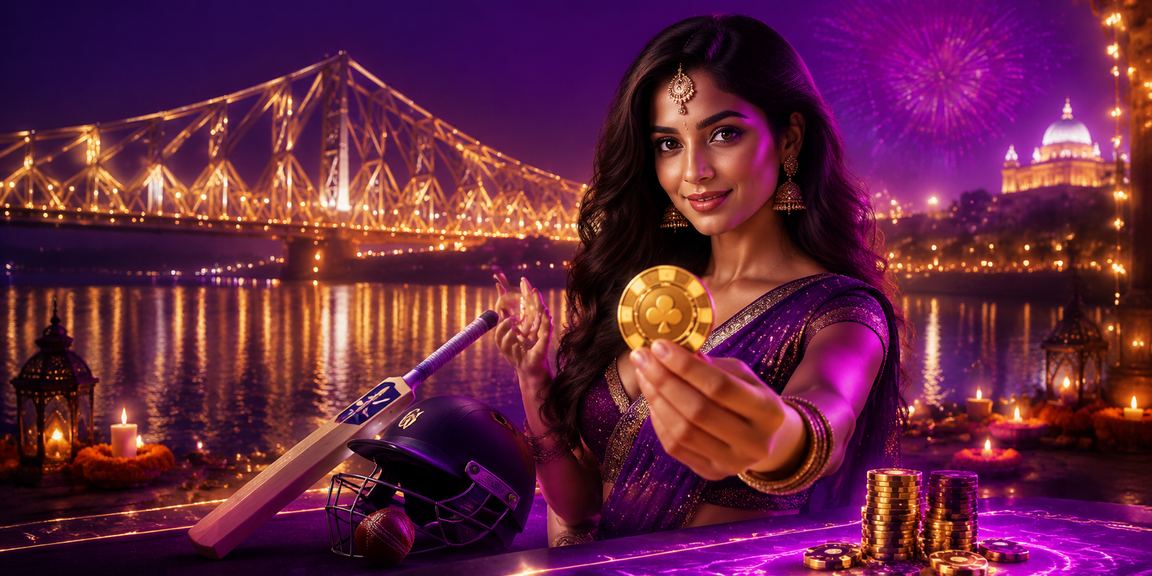 Night view of Howrah Bridge with festive lights symbolizing indian2's vibrant community